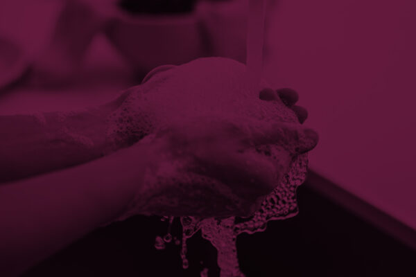 Person washing their hands