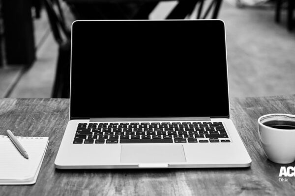Laptop on Desk