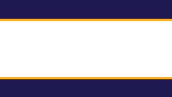 Large white rectangle with two smaller orange rectangles on a navy background
