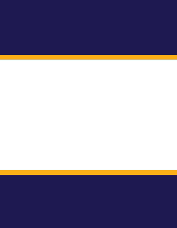 Large white rectangle with two smaller orange rectangles on a navy background