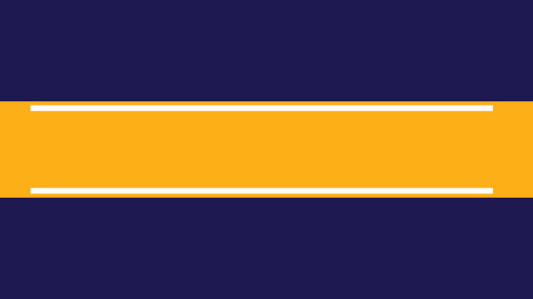 Orange rectangle with two smaller white rectangles on a navy background