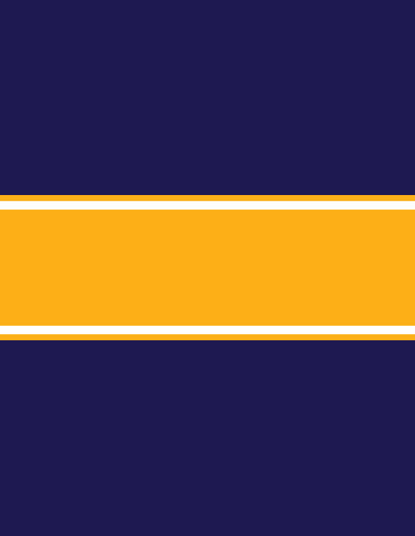 Orange rectangle with two smaller white rectangles on a navy background