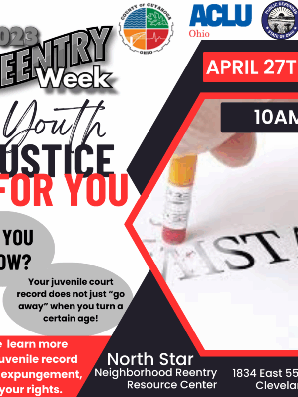 2023 Reentry Week, Youth Justice for You