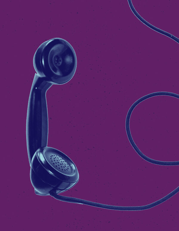 phone with purple background