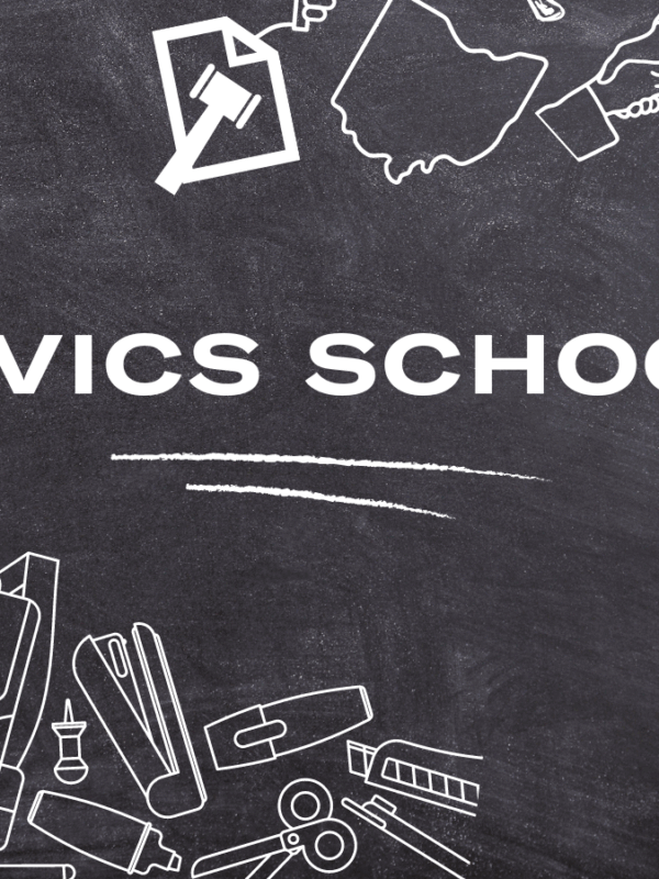 Civic Schools chalkboard
