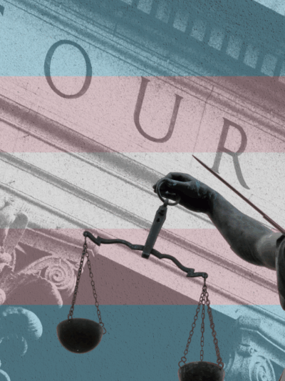 Courthouse with Trans Flag