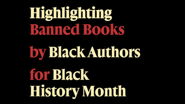 Red and Yellow Text on a black background