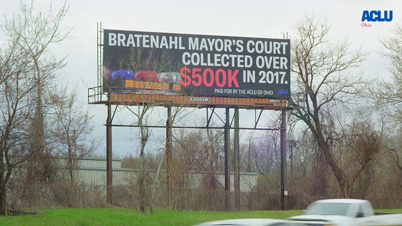 Ohio Mayor's Courts - Billboard in Bratenahl, OH