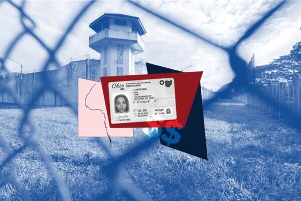 Image of a prison and a state ID