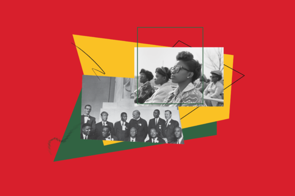 Images of Civil Rights movement and National Voting Rights Act