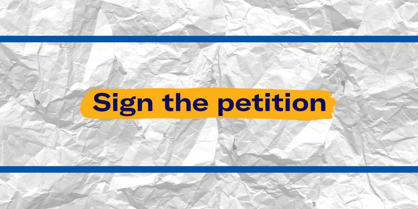 sign the petition with yellow highlighter