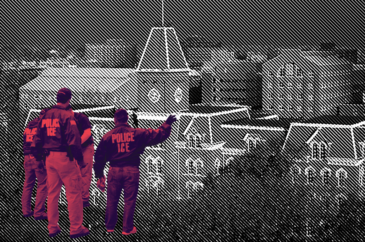 Image of Ohio State University and ICE Agents