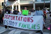 Protesters at Cleveland GOP Debate - August 6, 2015