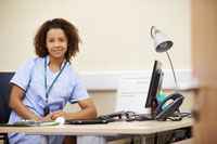 Nurse at desk