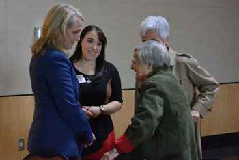 Piper Kerman, Development Manager Jocelyn Rosnick, Belle Likover, Associate Development Director Mary LaVigne-Butler