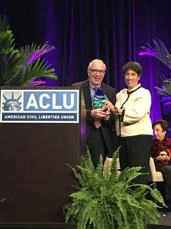 David Goldberger with ACLU President, Susan Herman