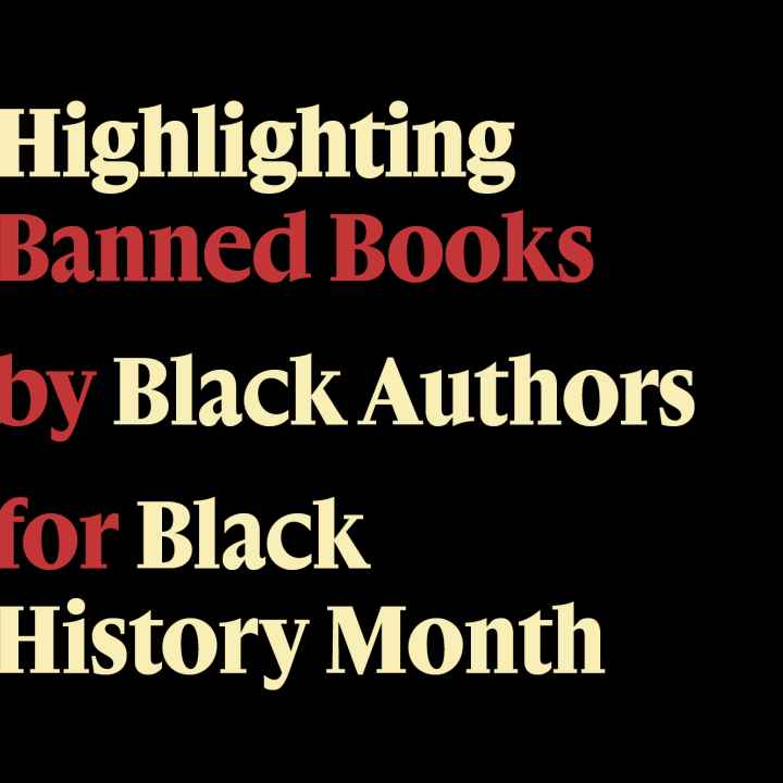 Red and Yellow Text on a black background
