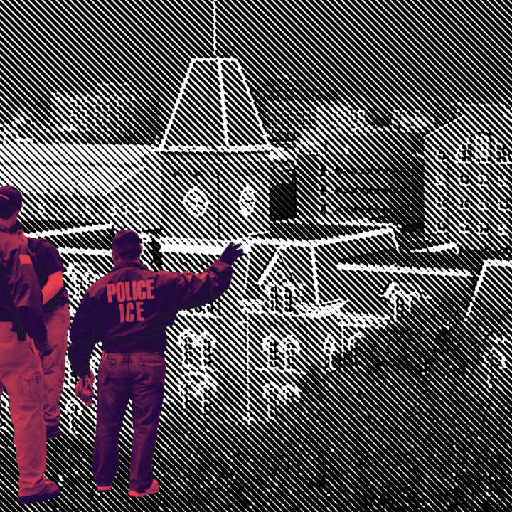 Image of Ohio State University and ICE Agents
